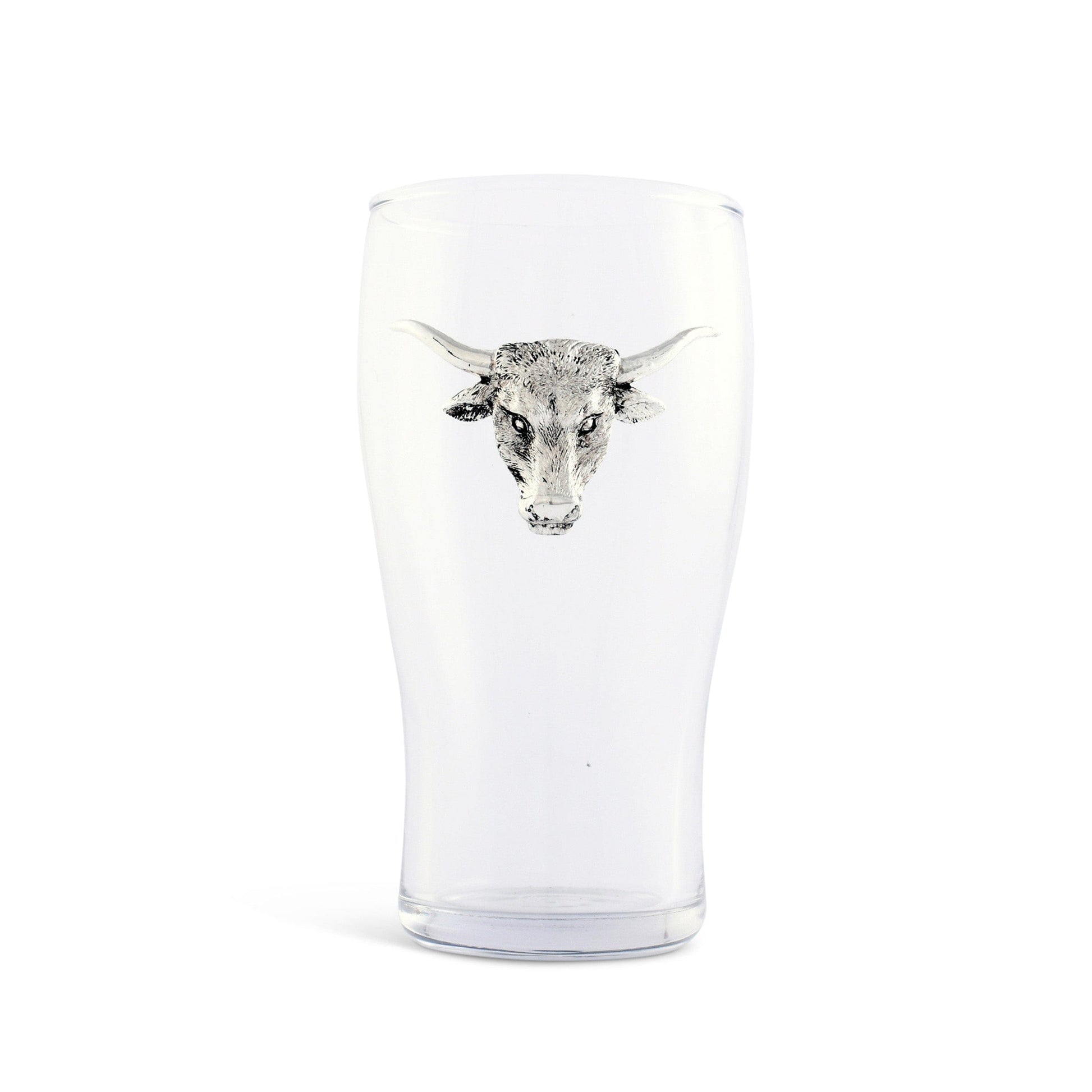 Longhorn Beer Pint Glasses - Set of 4