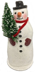 Ino Schaller Mr. Chipper the Snowman German Candy Container
