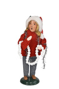 Byers Choice Caroler Decorating Family Girl-TDC Retro Christmas Collection