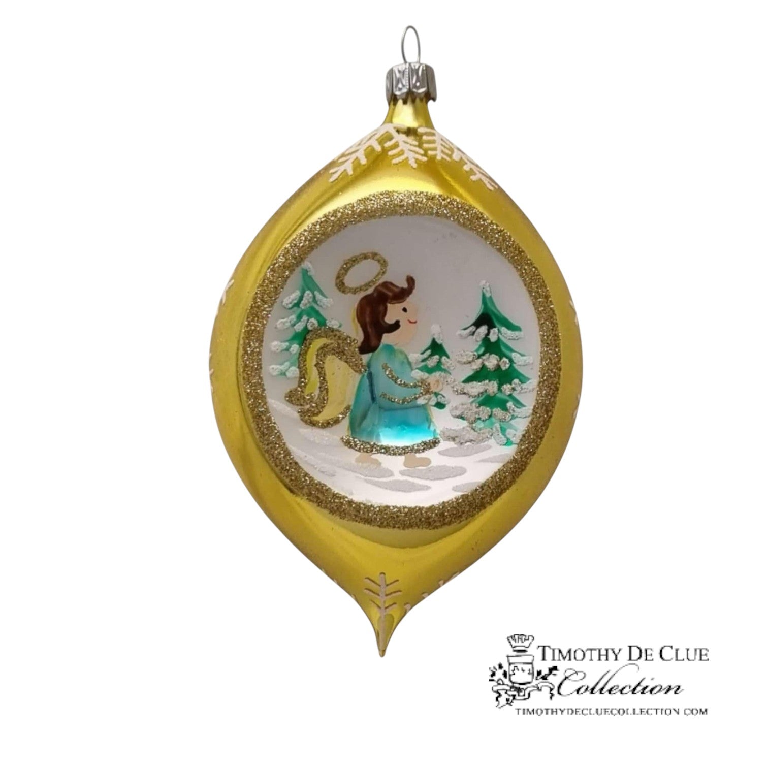 Engel 3.25 in Tear Drop- Exclusive Christmas Ornament