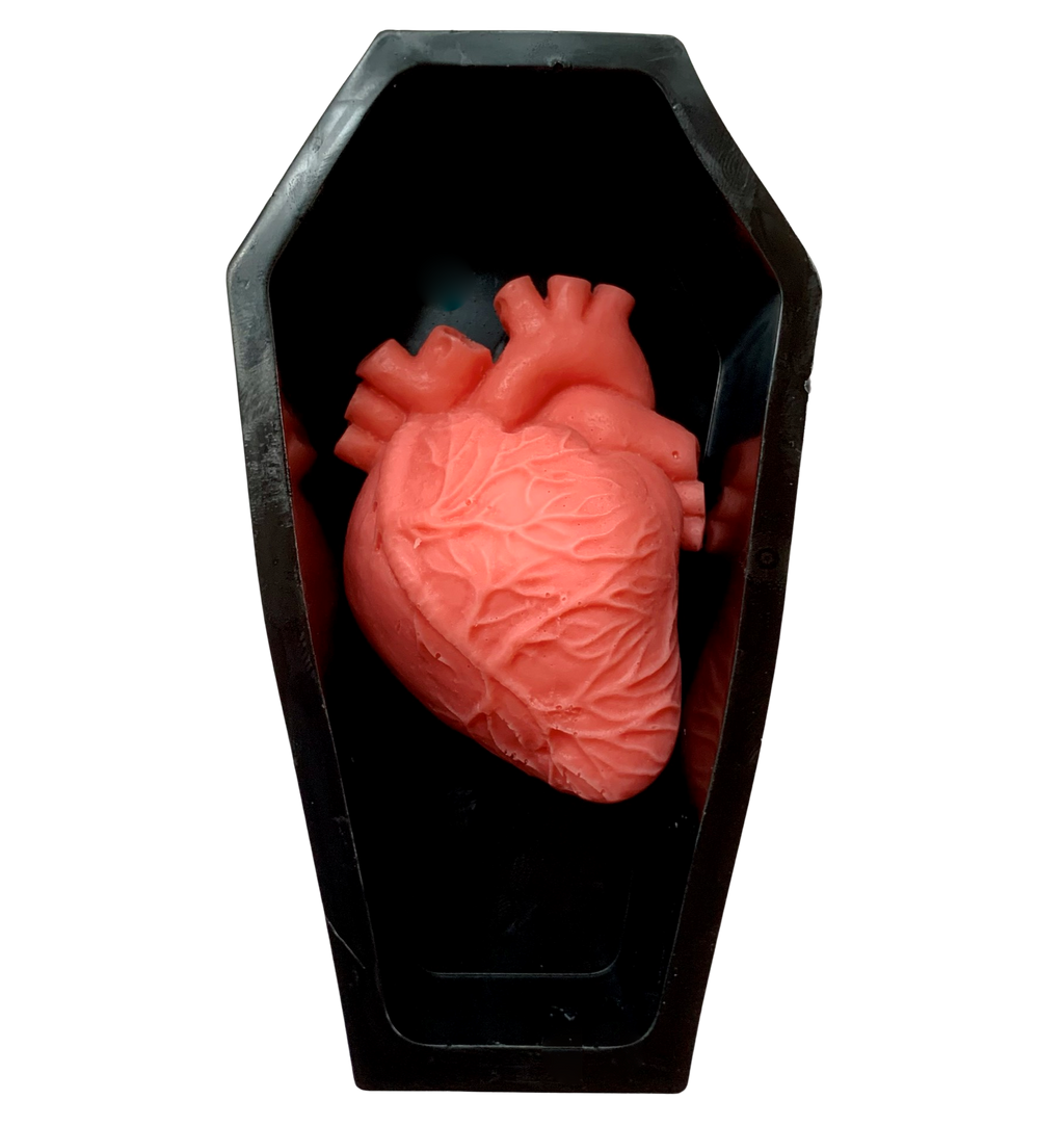 Spooky Coffin and Heart Soap:  Halloween items