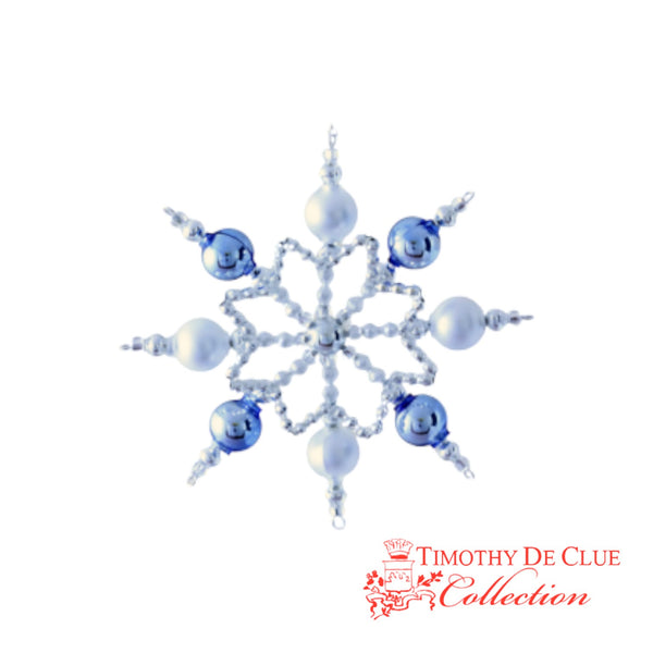 Blue Frost Twinkle - De Clue Beaded Christmas Collection WHLS