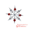 Ruby Snow Star - De Clue Beaded Christmas Collection WHLS