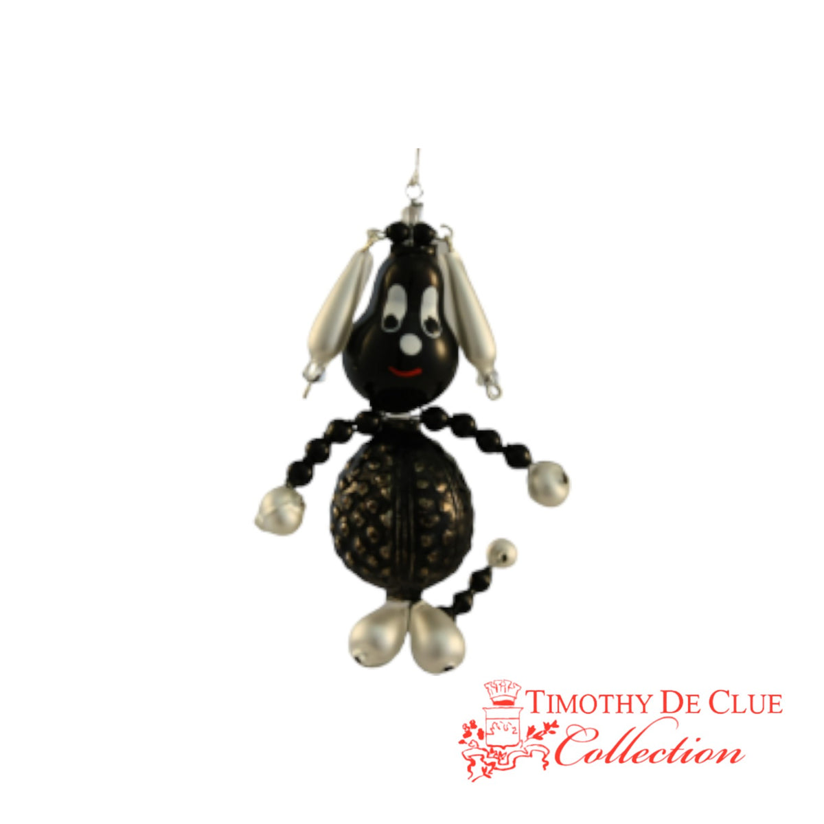 Barkley Black Dog- De Clue Beaded Christmas Collection