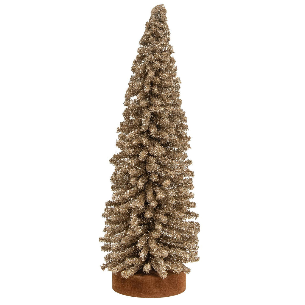Champagne Gleam Bristle Tree - 10"