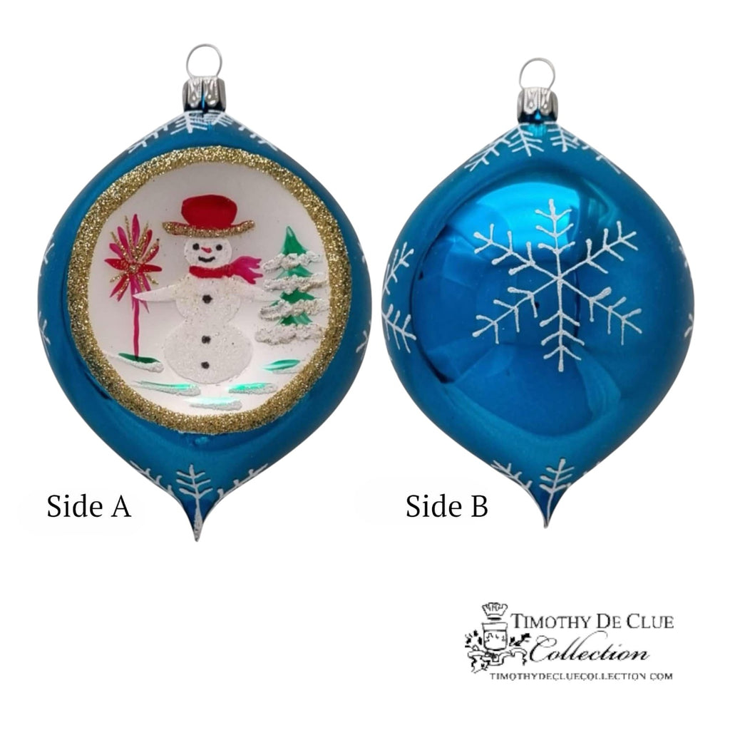 Schnee Person 3.25 in Tear Drop-Exclusive Christmas Ornament