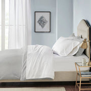 Pima Cotton Sateen 600 Thread Count Sheet Set, White KING