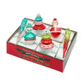 Holiday Glass Ornament – FESTIVE FETE 6 COUNT MIXED SHAPES