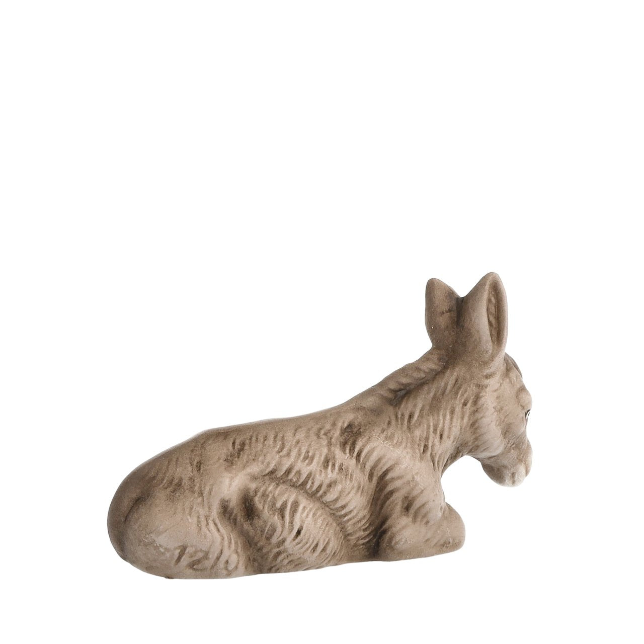 Brown donkey figurine on a white background Vintage Inspired Donkey, scale to 4.5 figures - German Christmas Collection Marolin Nativity made in Germany