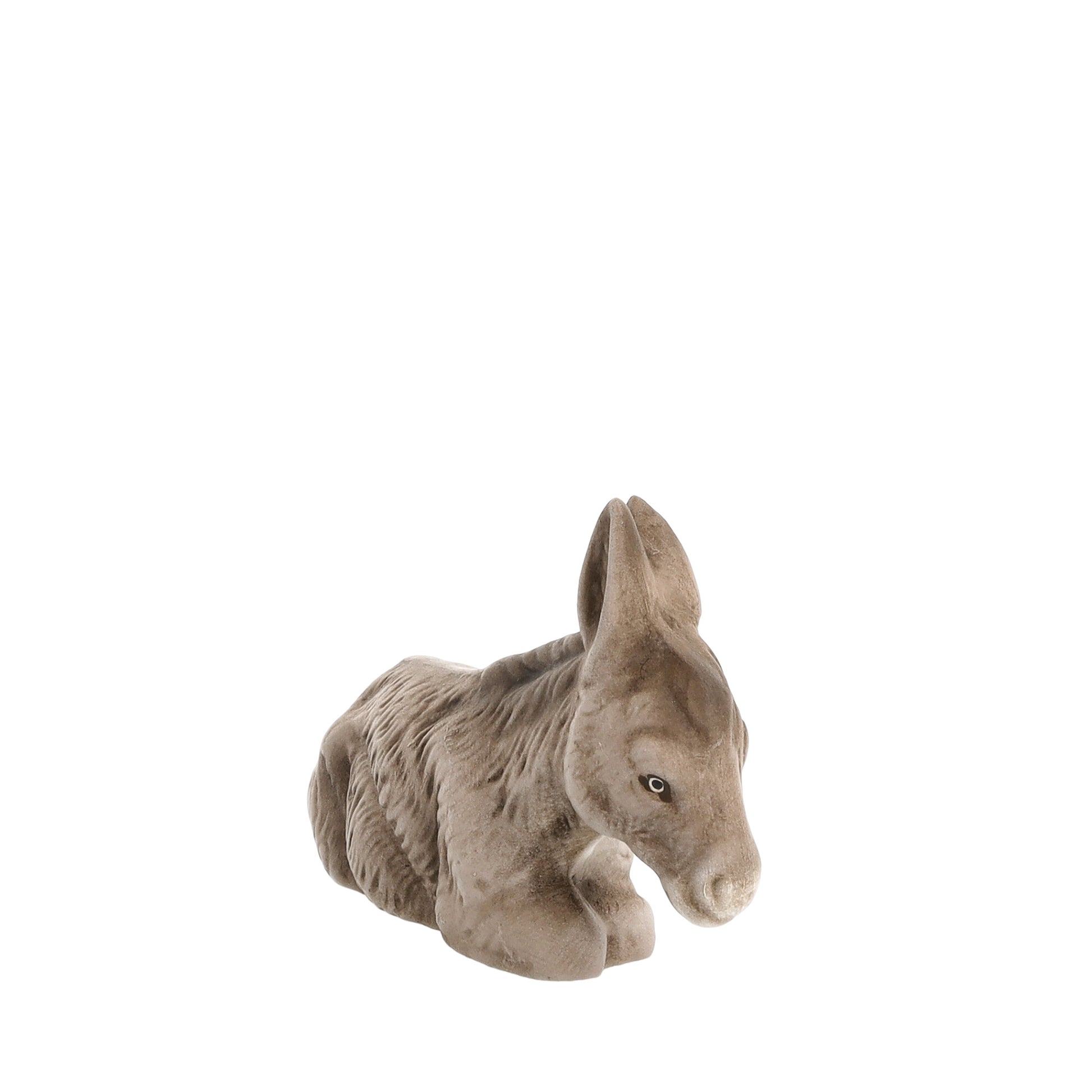 Brown donkey figurine on a white background Vintage Inspired Donkey, scale to 4.5 figures - German Christmas Collection Marolin Nativity made in Germany