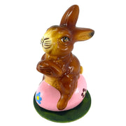 Ino Schaller Easter Rabbit on Pink Egg German Paper Mache