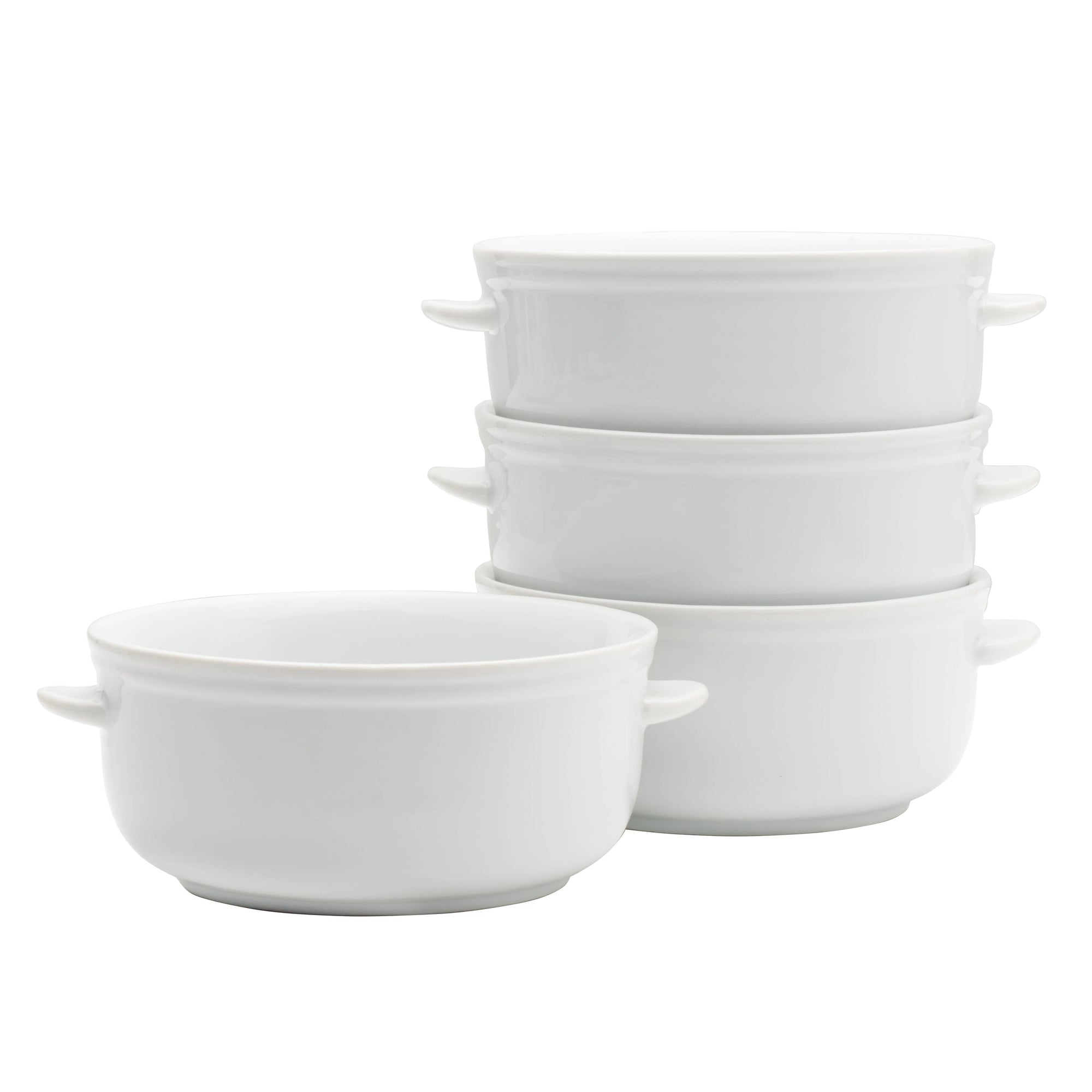 Everyday White Bistro White Chili Bowls Set 4 Timothy De Clue Collection