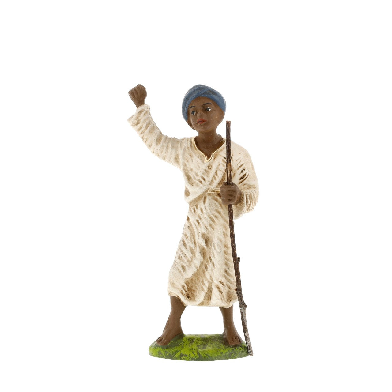 Vintage Inspired Camel Driver (Black), scale to 4.5 figures - German Christmas Collection Marolin Made in Germany Nativity