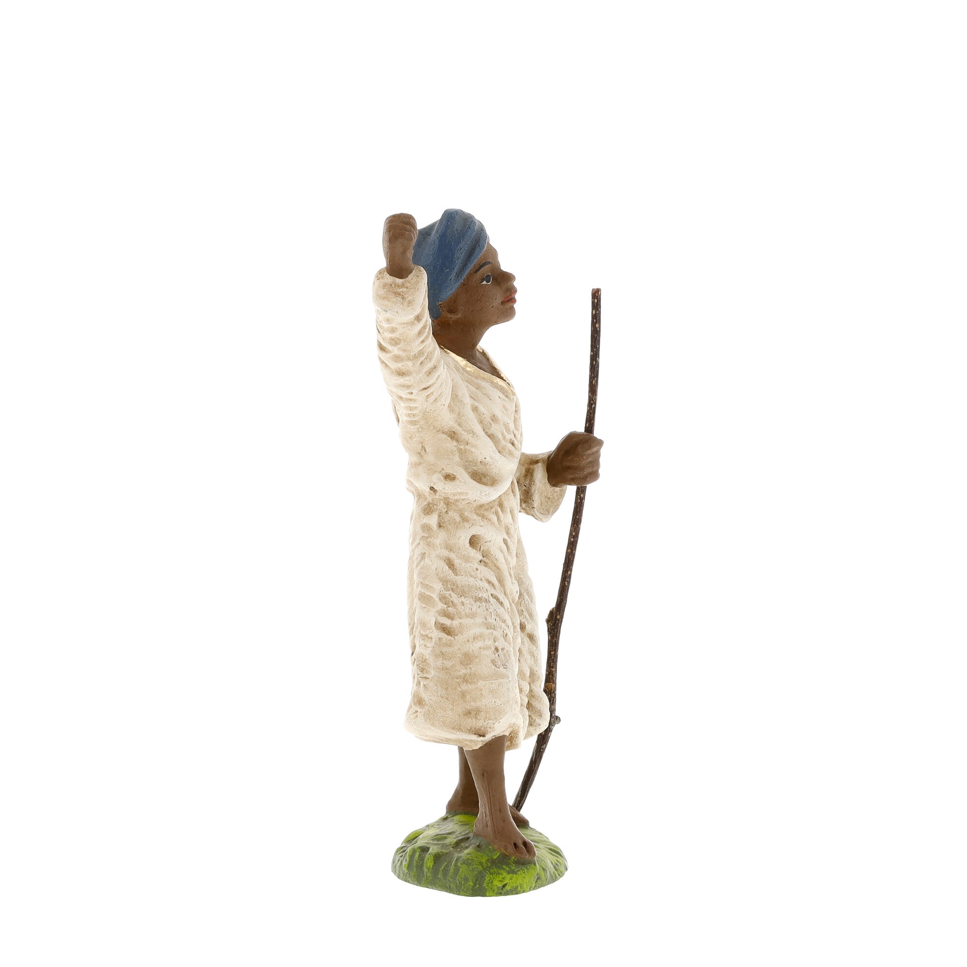 Vintage Inspired Camel Driver (Black), scale to 4.5 figures - German Christmas Collection Marolin Made in Germany Nativity