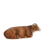 Vintage Inspired Lying Ox/Cow, scale to 4.5 figures - German Christmas Collection