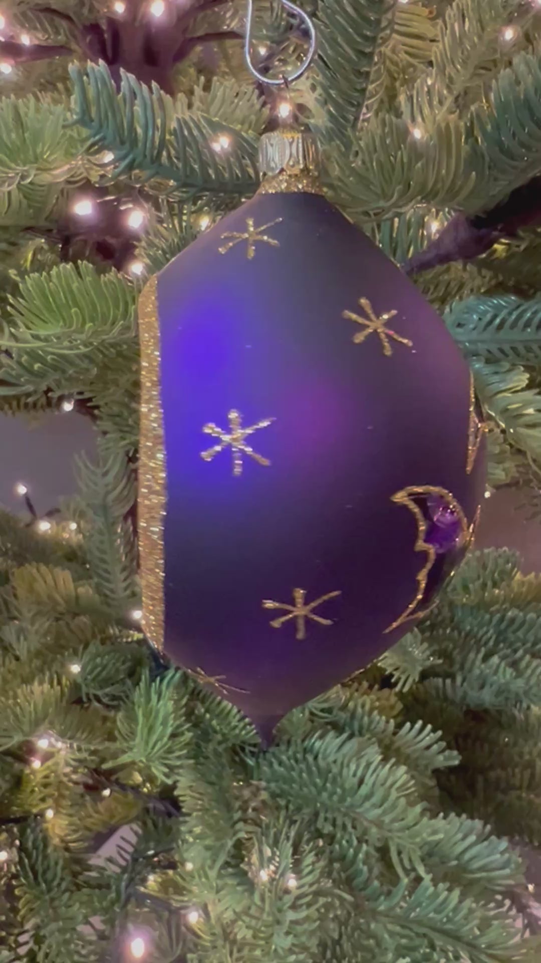 Jinx Peek-a-Boo 3.25 in Tear Drop- Antik Baubles Exclusive Halloween Ornament