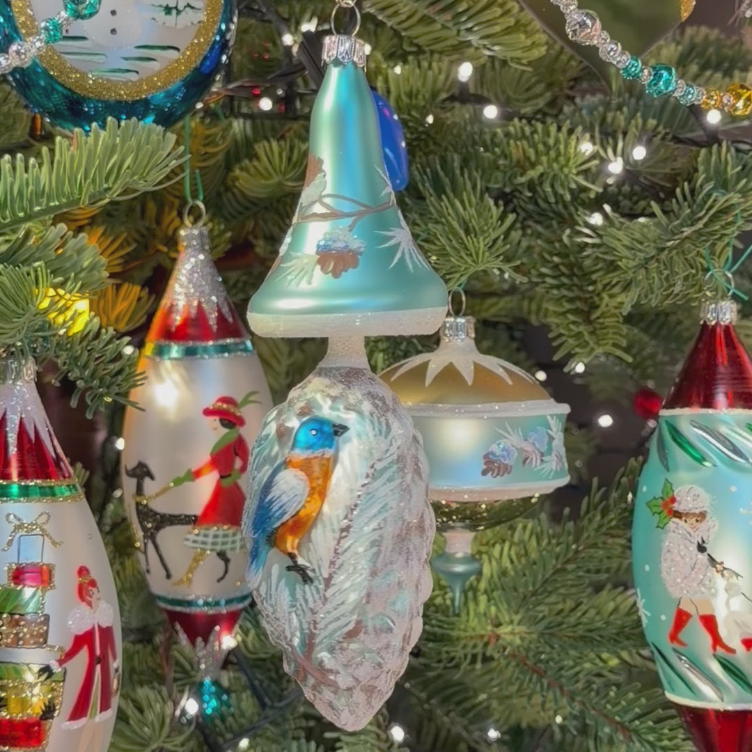 Waldfrost Bluebird- Antik Baubles Exclusive Christmas Ornament