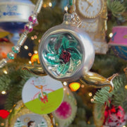 Escaragogo Snail Indent Red- German Glass Ornament Christmas Collection