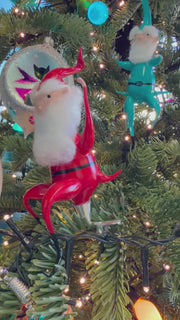 Free Blown Elf “Clang” 6 in clip on- Antik Baubles Christmas Ornament