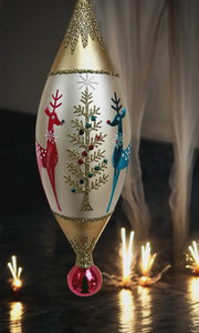 Deko-Hirsch 7.5 in Tear Drop- Exclusive Christmas Ornament