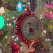 Weihnachtsmann Santa  3.25 in Tear Drop-Exclusive Christmas Ornament