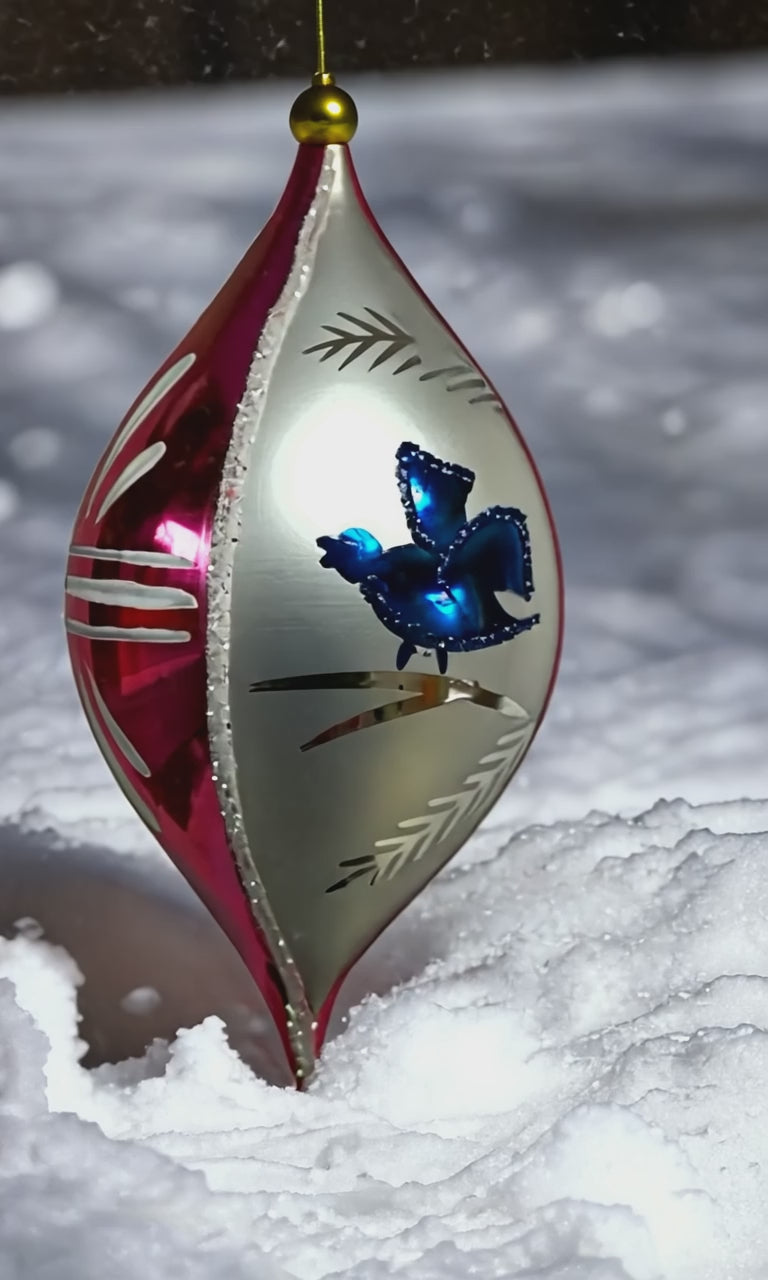 Winter Songs Blue 4.7 in Lemon Drop - Antik Baubles Exclusive Christmas Ornament
