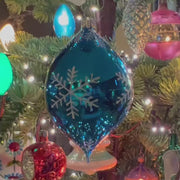 Schnee Person 3.25 in Tear Drop-Exclusive Christmas Ornament