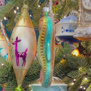Salty Sparkle Seahorse- German Glass Ornament Christmas Collection