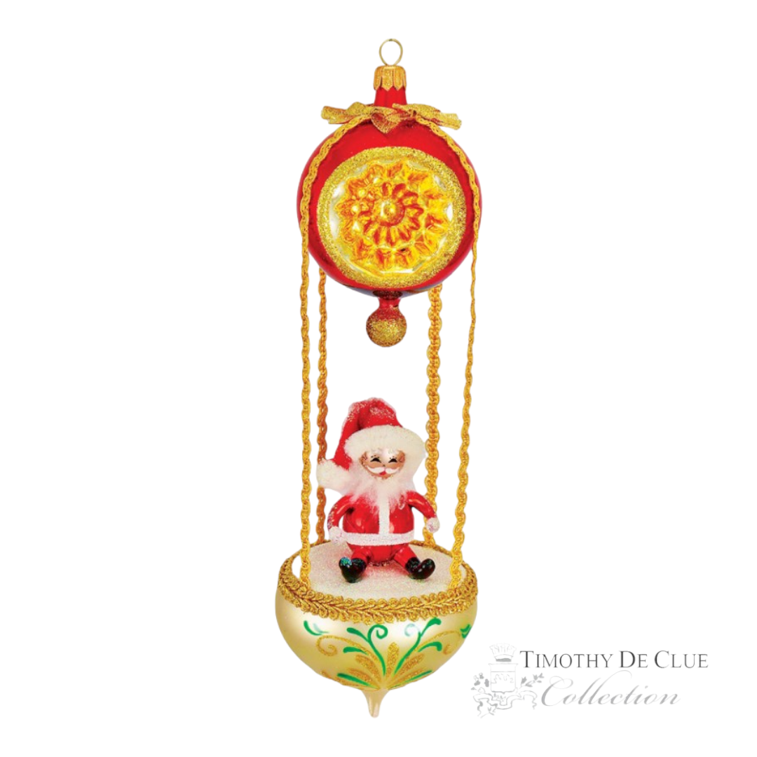 Heartfully Yours "Up, Up and Away 2023" 23268 Ornament by Artist Christopher Radko | Timothy De Clue Collection