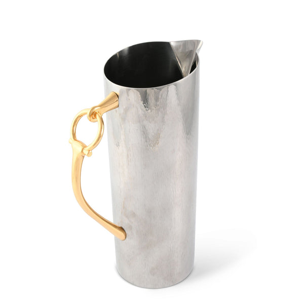 Equestrian Bit Handle Stainless Steel Pitcher Timothy De Clue Collection