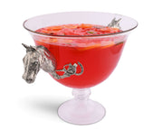Horse Head Glass Ice Tub
