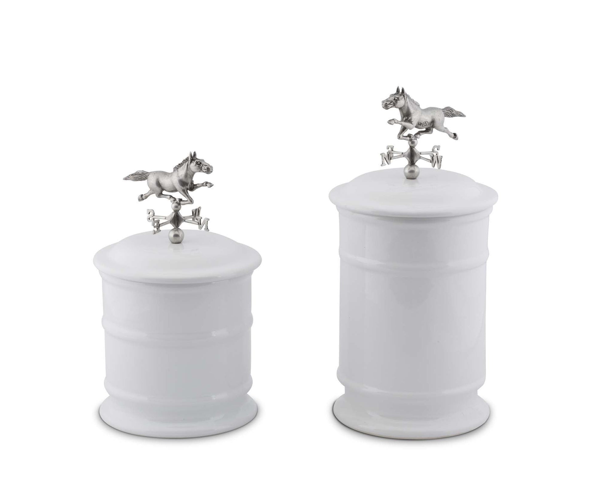 Horse Weathervane Stoneware Canister