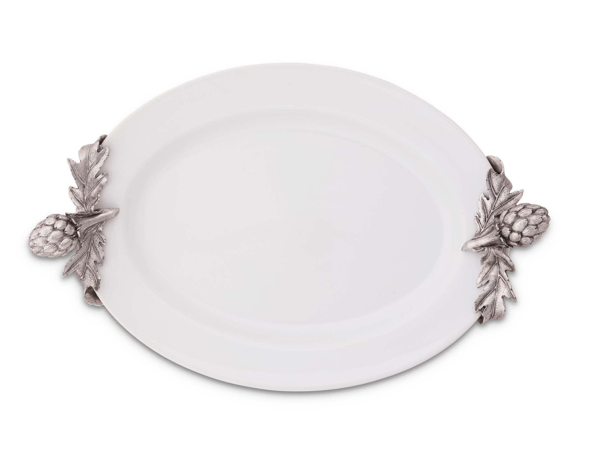 Vagabond House Farmer's Market Artichoke Stoneware Tray