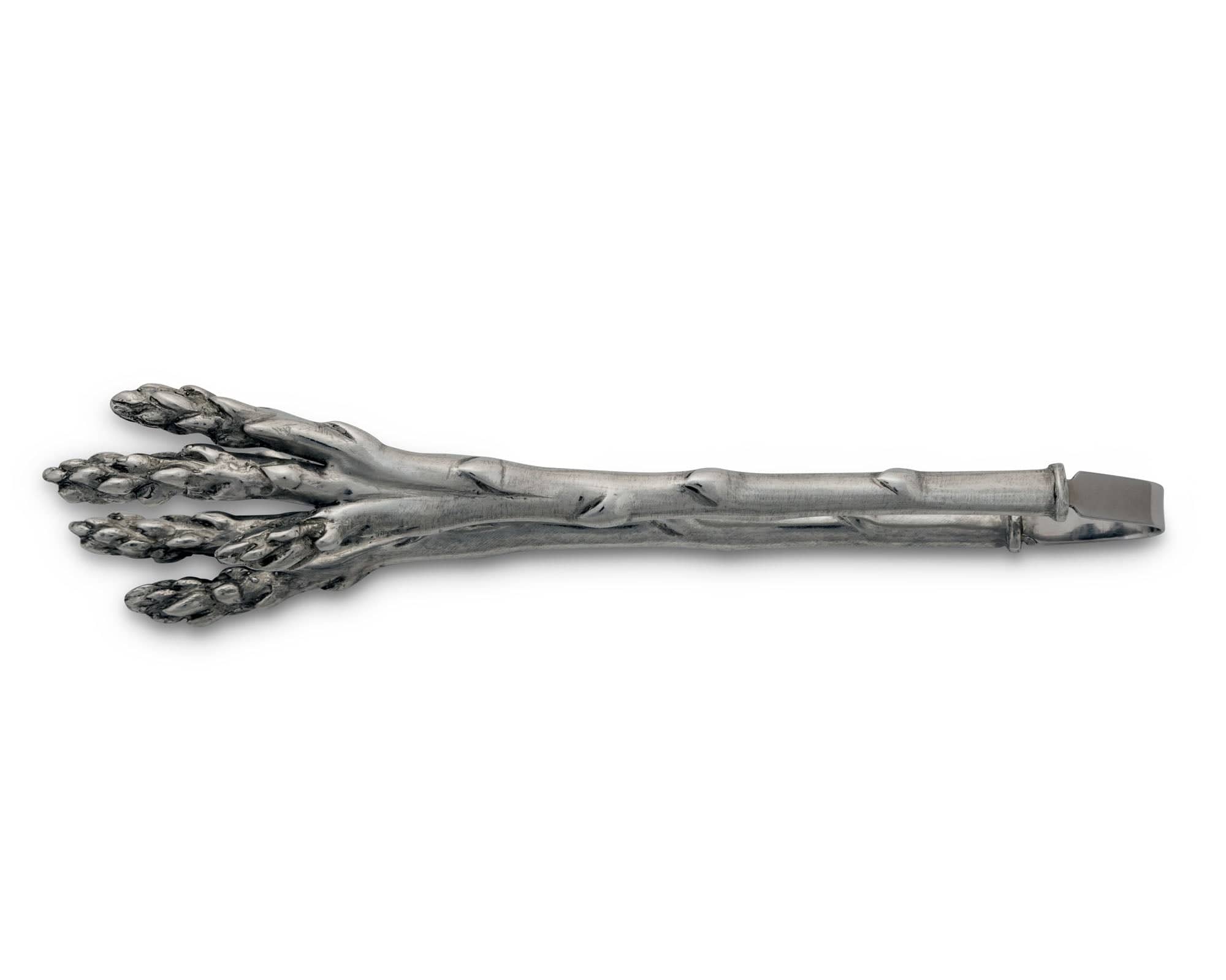 Pewter Asparagus Pattern Tongs