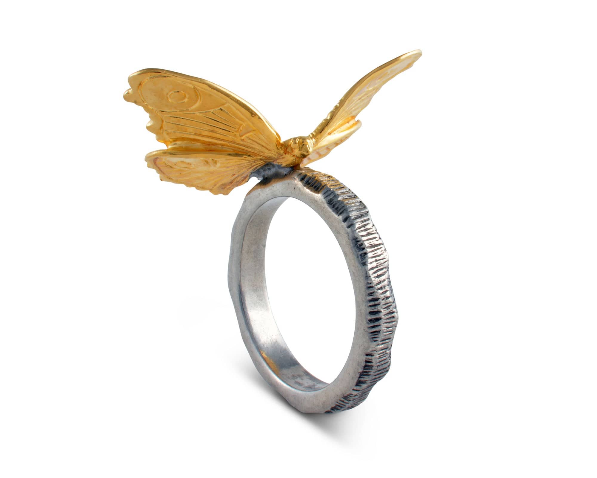 Gold Butterfly Napkin Ring