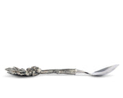 Acorn & Oak Leaf Jam Spoon displayed horizontally showing full length of ornate handle and bowl.
