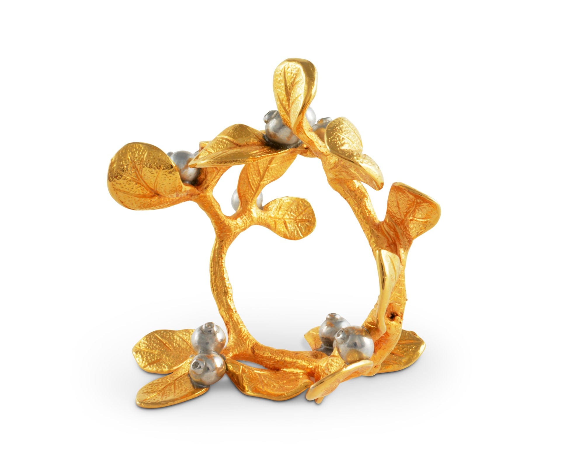 Golden Winter Berry Napkin Ring