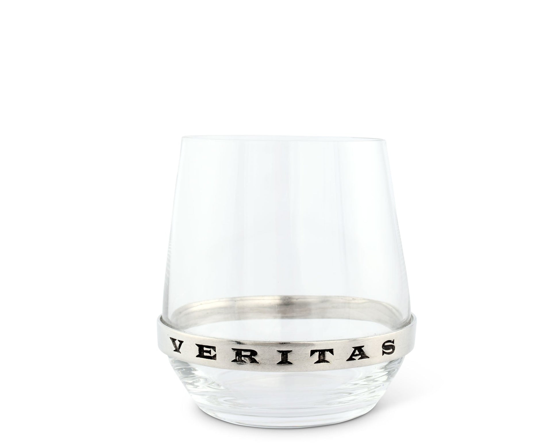 In Vino Veritas Stemless Red Wine Glass