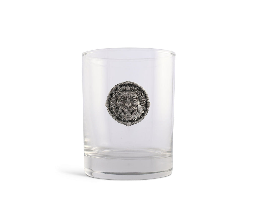 Lion Head Double Old Fashion Bar Glass