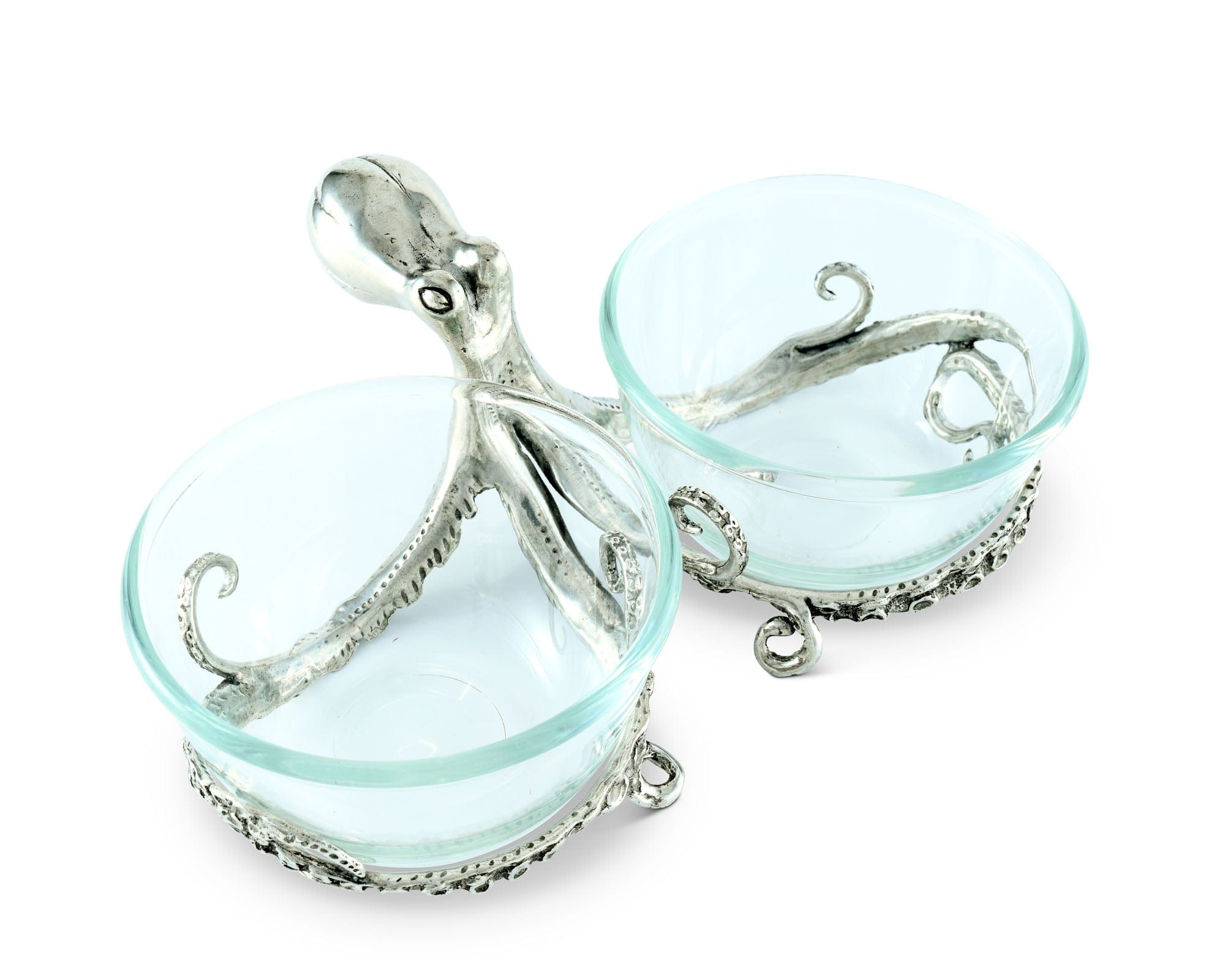 Octopus Double Condiment Bowls