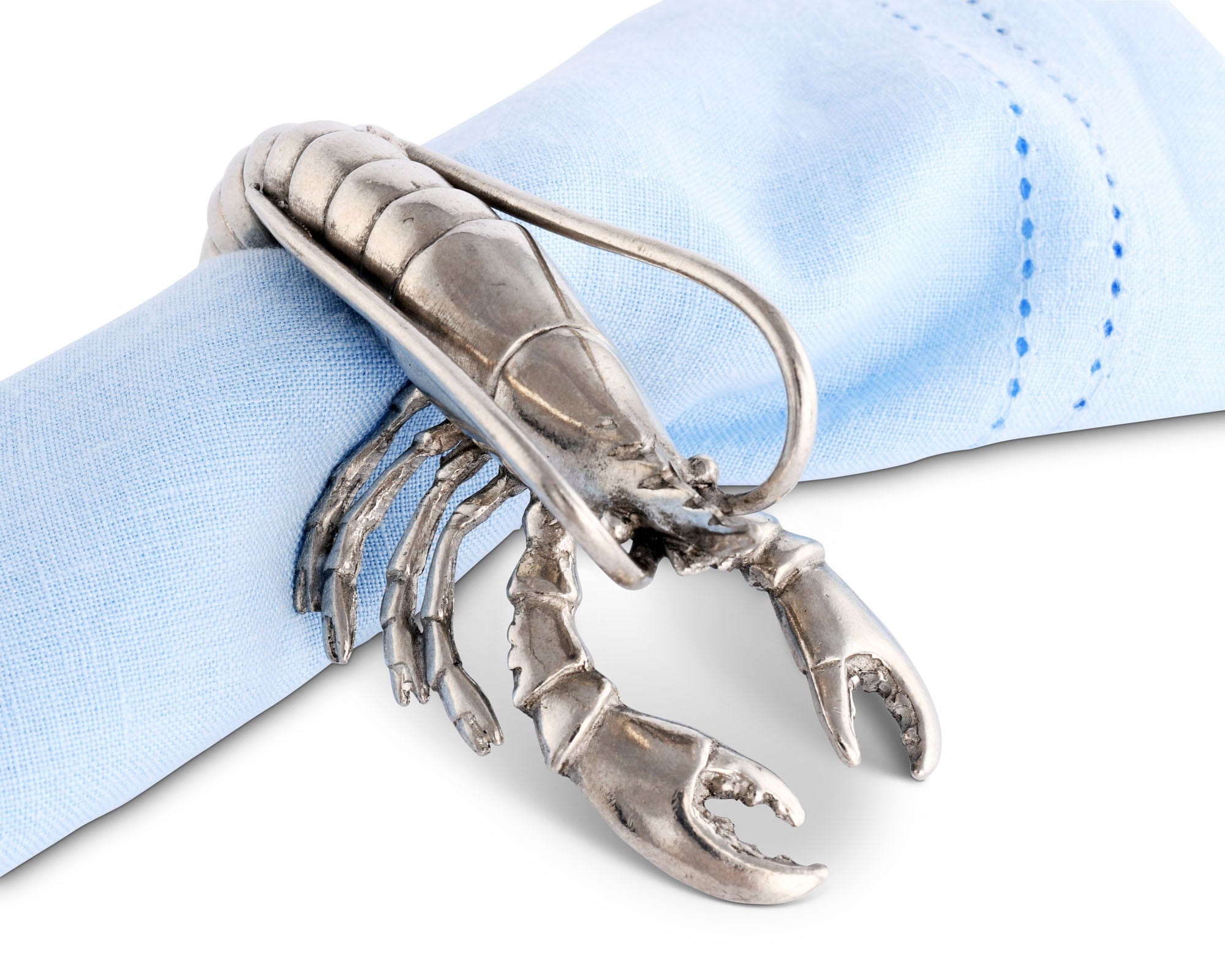 Pewter Prawn Napkin Ring