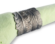 Pewter Feather Napkin Ring