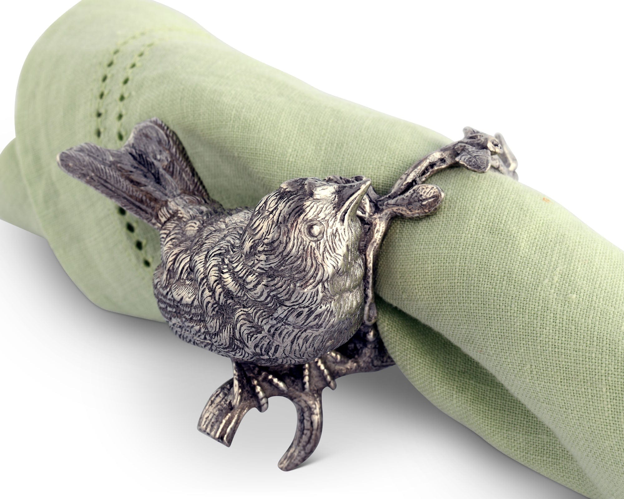 Pewter Song Bird Napkin Ring