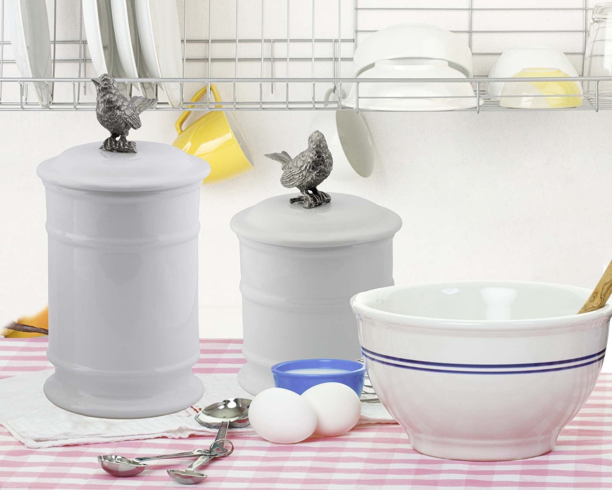 Song Bird Stoneware Canister