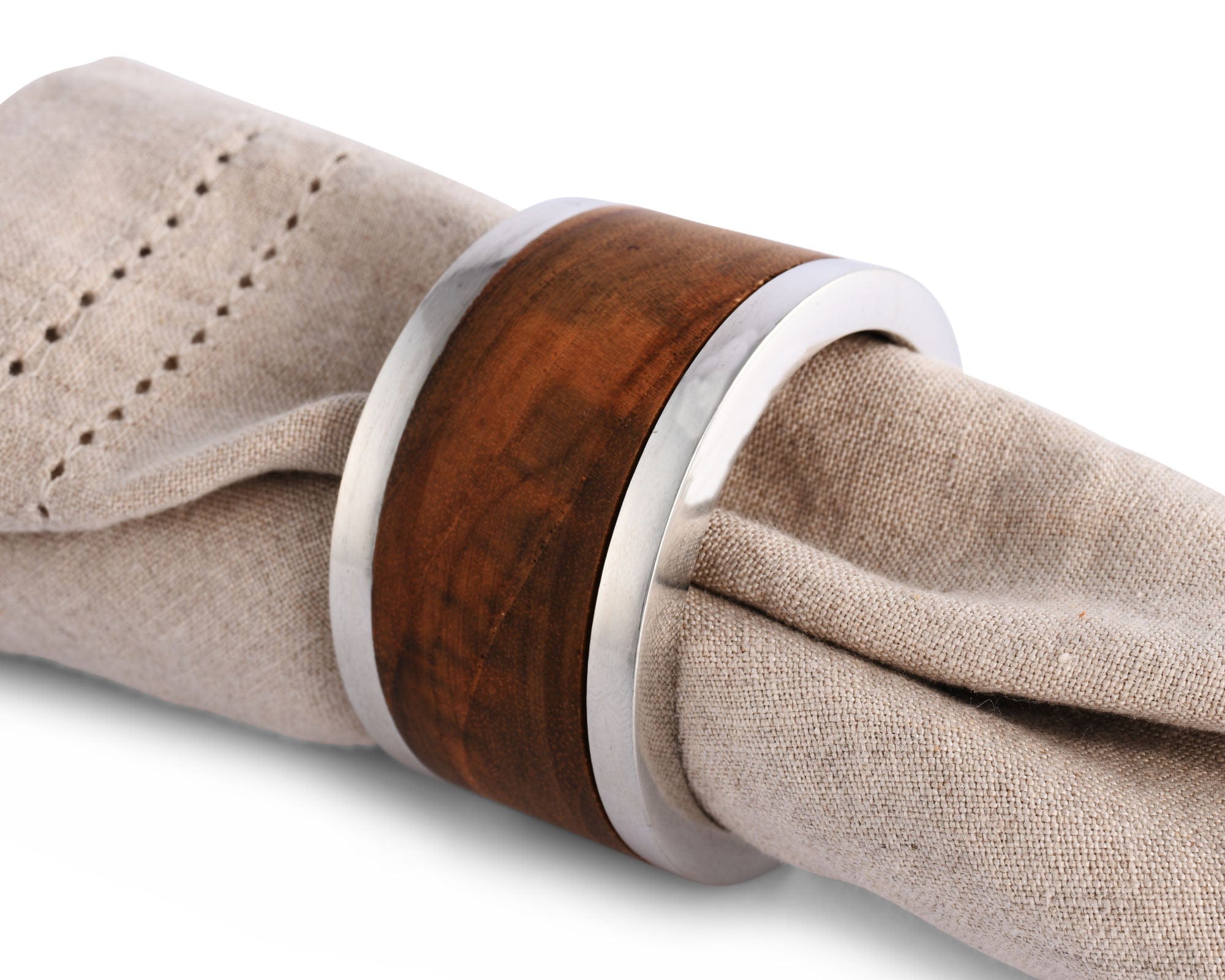 Modern Tribeca Teak Napkin Ring