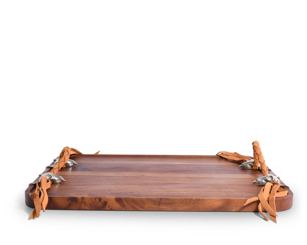 Long Horn Skull Breakfast Tray