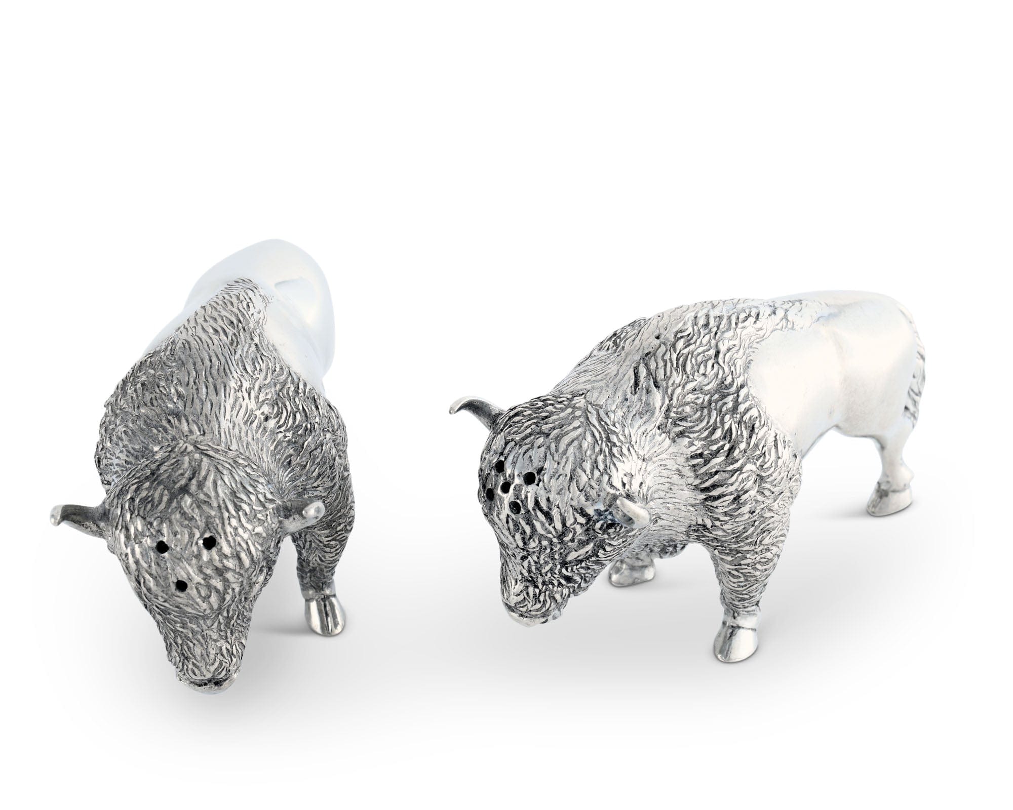 Pewter Bison Salt & Pepper Set