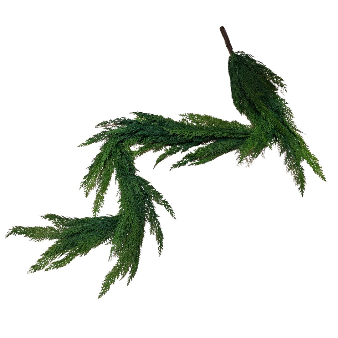 Realistic Cedar Soft Garland 6 foot