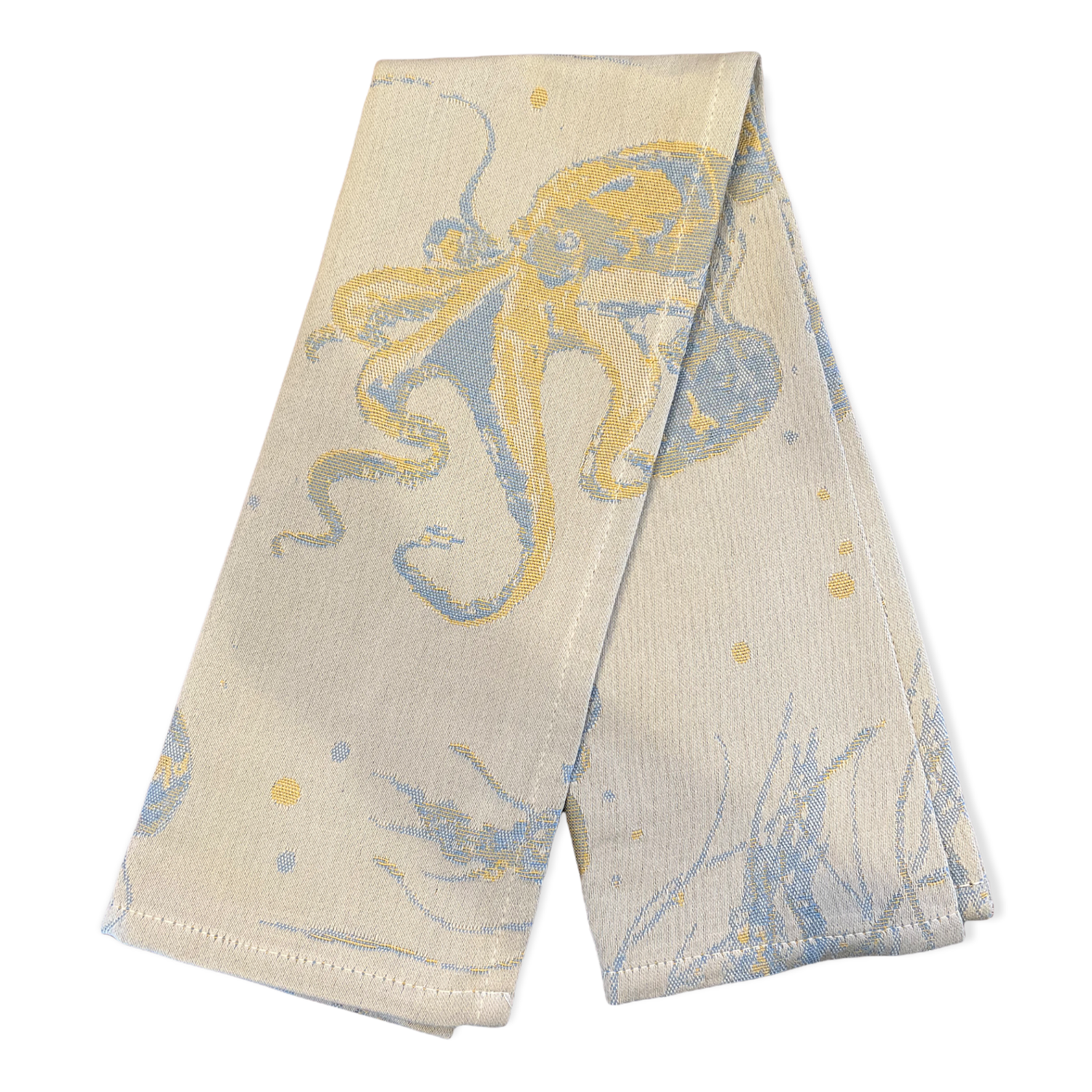 Medusa Sea Creatures Motif Kitchen Towel Made in Italy Timothy De Clue Collection Busatti 