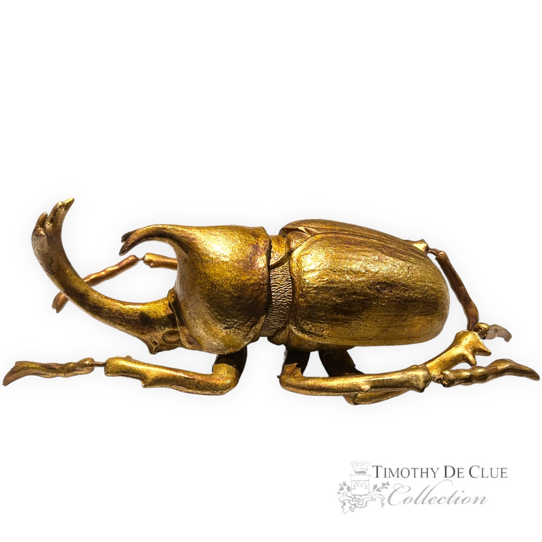 Gold Leaf Beetle Wall or Shelf Decor Timothy De Clue Collection